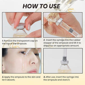 แอมพูลไฮยาลูรอนิก แอซิด ฉลากส่วนตัว ผสม GHK-Cu ทองแดง ลดเลือนริ้วรอย ผสมไหมเปปไทด์ คอลลาเจน แอมพูลเปปไทด์สำหรับการวิจัย บรรจุในขวดและกล่อง - Product Image 3