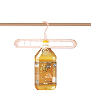 Porte-vêtements multifonctionnel pliable à 9 trous, support de rangement pour séchage de vêtements, organisateur de placard, type crochet rectangulaire - Product Image 5