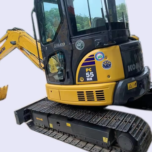 Miniexcavadora Komatsu PC55 usada de China Maquinaria industrial de 5,5 toneladas con componentes de núcleo de motor de engranaje de motor Cummins a la venta - Product Image 1