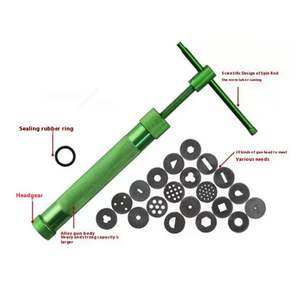 Presse à argile rotative en métal souple avec motif sculpté pour la création de boucles d'oreilles - Product Image 2