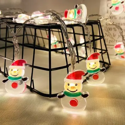 Alta Qualidade Alimentado Por Bateria Árvore De Natal Decoração Festiva Atmosfera Luzes LED Cordas Luzes Shopwindow Ornamentos