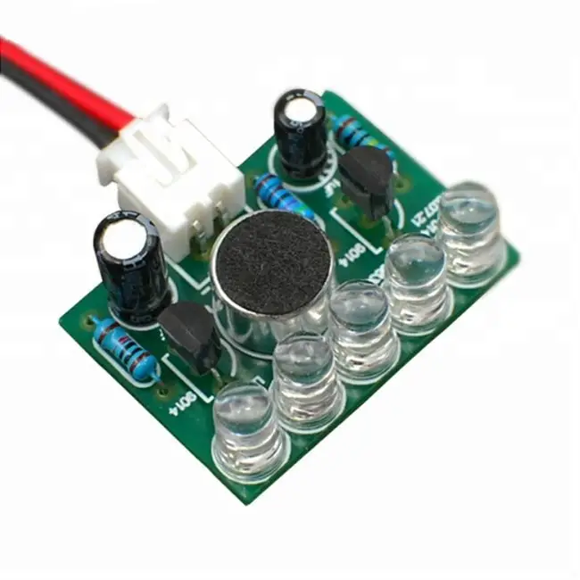 Melodía Control de voz lámpara 5mm resaltar electrónica DIY Kit