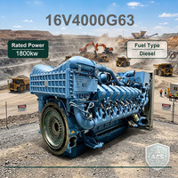 Moteur diesel remanufacturé 16V4000G63 1800 kW refroidi par eau avec longue durée de vie pour groupe électrogène industriel