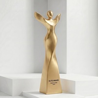 Trophées créatifs en résine pour la danse, or, argent, bronze, récompenses pour les employés excellents, trophées d'honneur