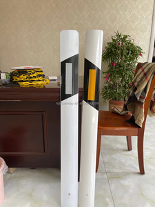 Mark Trắng PVC trụ cột đường cao tốc hộ Lan tôn sóng phản xạ PVC tam giác linh hoạt loại cột đường phản xạ hồ sơ của nhà sản xuất - Product Image 4