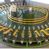 Machine de mousse de polyuréthane haute pression multi-stations pour embouts d'écouteurs en PU souple et coussinets d'écouteurs, avec ouverture et fermeture automatiques des moules