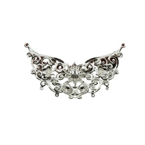 Pendentif Double Bonheur creux plaqué cuivre, or et argent pour coiffure de mariage Hanfu, accessoires de coiffure de mariée - Product Image 5