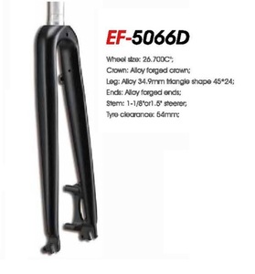 Hợp kim nhôm xe đạp phía trước ngã ba, xe đạp cứng nhắc ngã ba 20 '', 24'',26 '', 700C, phụ tùng xe đạp đường - Product Image 4