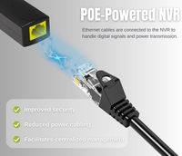 Système de caméra de sécurité sous-marine H.265 5MP POE avec disque dur de 1 To préinstallé, vision nocturne HD, accès à distance facile
