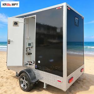 Toilettes mobiles de luxe en acier 2026 pour l'extérieur, remorque de toilettes portables pour utilisation en parc - Product Image 4