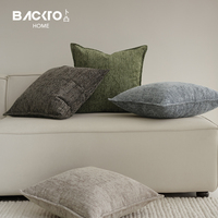 Flauschige Chenille Jacquard-Kissen Polsterbezug modern Luxus massives Überwurf-Kissenetui Wohnzimmer Heimdekoration Hotelzubehör