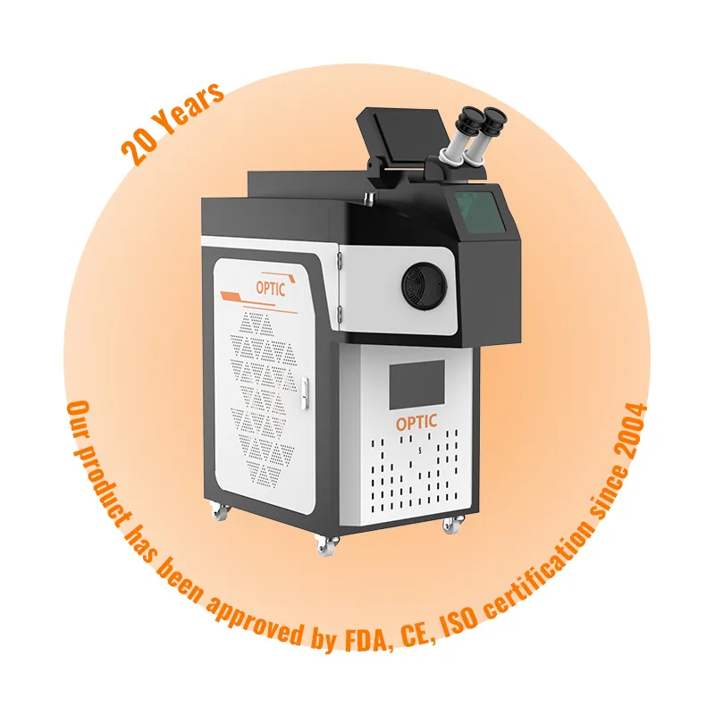 OPTIC 레이저 | 보석 납땜 기계 작은 스폿 용접 장치 링 귀걸이 목걸이 안경 새로운 신뢰할 수있는 금속 치과