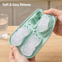 Moule à glaçons en silicone platine pour cocktails, bac à glaçons de qualité alimentaire, boîte à glaçons sphériques