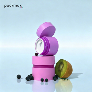 Pot à crème rond à double paroi épaisse en ABS personnalisé en usine, 30 ml, et flacon rechargeable à large ouverture pour crème visage/masque de nuit, 50 ml - Product Image 4
