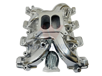 Collecteur d'admission MATCHWAY neuf pour LS1/LS2/LS6 à carburateur, en aluminium moulé poli, double plan V8 avec kits de rails d'alimentation