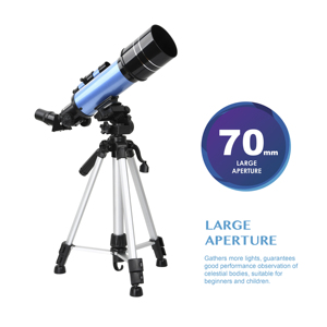 40070 thiên văn khúc xạ Kính thiên văn với có thể điều chỉnh Tripod Ba lô 3x Barlow giữ điện thoại di động <span class=keywords><strong>120x</strong></span> cho mặt trăng sao xem trẻ em - Product Image 3