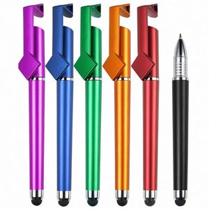 ปากกาลูกลื่นพลาสติกอเนกประสงค์แบบพกพาพร้อมฐานตั้ง สำหรับโปรโมชั่น พิมพ์โลโก้ด้วยคิวอาร์โค้ด ขายส่ง - Product Image 2