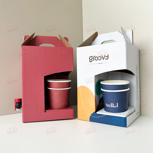 Tùy Chỉnh 1L 3L Takeaway Giấy Cà Phê Để Đi Hộp Với Xử Lý Một Cà Phê 1L Đồ Uống Dispenser Cho Quán Cà Phê Đồ Uống Bộ Trà - Product Image 1