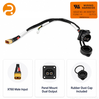 Câble combiné industriel étanche haute intensité avec connecteur plaqué or en PVC IP65 pour vélos électriques et trottinettes