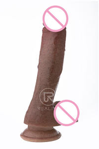 REALING Dildo de Silicona Realista de 8 Pulgadas con Ventosa, Doble Densidad, Color Beige, Juguete Sexual para Adultos - Product Image 6