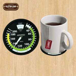 Posavasos de Goma Personalizados para Vasos de Cerveza Cuadrados, Ecológicos, Resistentes al Aceite y Aptos para Alimentos - Product Image 1