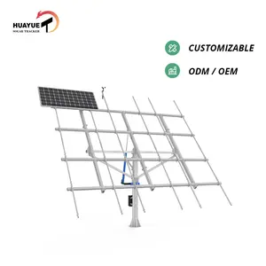 HYS-15PV-144-LSD 8kw Entraînements de groupe Suivi solaire Traqueur solaire à double axe Gps Traqueur solaire à 2 axes