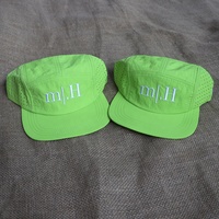 Casquette de course en nylon découpée au laser avec logo brodé, 5 panneaux, imperméable, haute performance, pour activités de plein air, randonnée et camping – Vente en gros fournisseur