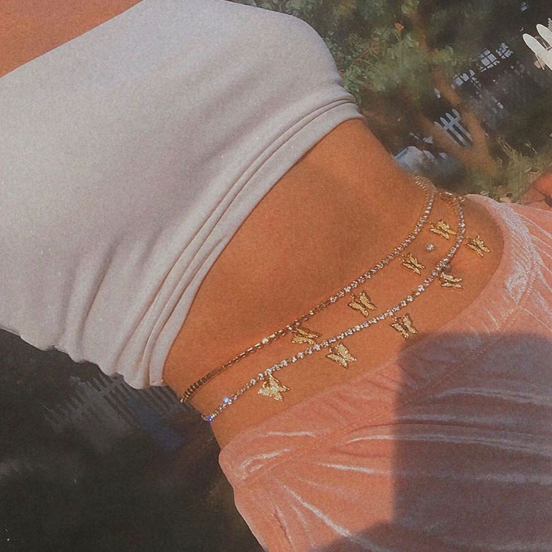 waist silver chain