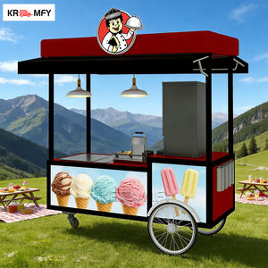 Vente flash Congélateur de présentation de gelato pas cher Chariot italien Vente au détail d'aliments Hôtels Boulangeries Crèmeries - Product Image 4