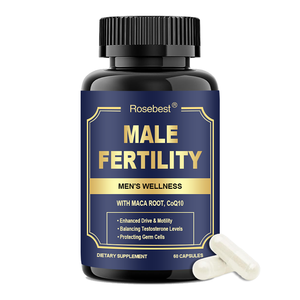 Cápsulas de Suplemento Natural Vegano para la Fertilidad Masculina, Marca Privada OEM, <span class=keywords><strong>con</strong></span> Raíz de Maca, CoQ10 y Multivitaminas - Product Image 1