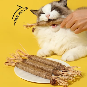 ของเล่นแมวแบบเคี้ยวทำความสะอาดฟัน ผลิตจากวัสดุซิลเวอร์ไวน์และแคทนิป ช่วยกระตุ้นการเล่นแบบอินเทอร์แอคทีฟ - Product Image 1