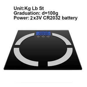 가정용 체지방 측정기 물 근육 뼈 BMI 비율 체중계 체지방 분석기 - Product Image 4