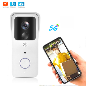 Sonnette vidéo de sécurité sans fil WiFi <span class=keywords><strong>Tuya</strong></span> 2.4G et <span class=keywords><strong>5GHZ</strong></span> 1080P avec alertes intelligentes, vision nocturne et communication bidirectionnelle claire - Product Image 6