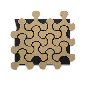 Nouveau design de panneau mural insonorisant en placage de bois avec différentes formes, ignifuge et imperméable, pour la maison, la chambre à coucher, le bureau - Product Image 6