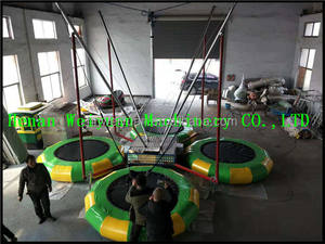 Parque <span class=keywords><strong>de</strong></span> Atracciones portátil para 4 personas en 1, trampolín <span class=keywords><strong>de</strong></span> <span class=keywords><strong>salto</strong></span> bungee montado en remolque, precio - Product Image 2