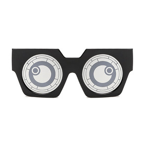 la moda de gran marco ronda la tecnología de lentes de computadora diseño decorativo de las mujeres gafas de sol hombre gafas - Product Image 4