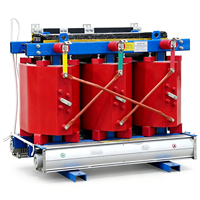 Transformateur sec en cuivre série SCB10 500 kVA 10 kV, transformateur de puissance triphasé en résine coulée avec contrôle intelligent de la température
