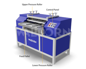 Machine de recyclage automatique de radiateurs de climatisation, séparateur de cuivre et d'aluminium, machine de découpe de métaux, broyeur électrique de radiateurs - Product Image 2