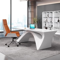 Nouveau bureau du président moderne Peinture Bureau et chaise Blanc Design haut de gamme Sense Mobilier de bureau
