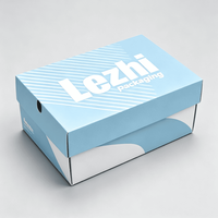 Boîtes de rangement pour chaussures avec impression de logo personnalisée, grande taille, rouge et noir, boîte à chaussures pour baskets