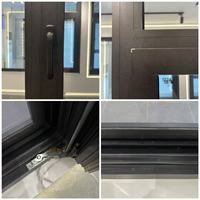 Ventanas Abatibles y Oscilobatientes de Aluminio de Grado Arquitectónico Moderno, Personalizadas, Templadas para Uso en Villas, Certificación CE de Fábrica