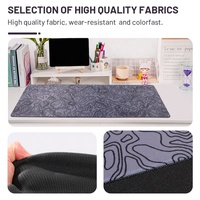 Tapis de souris gaming grand format avec repose-poignet, motif anneau de croissance, design en caoutchouc personnalisé pour le bureau et la maison