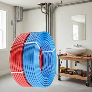 Tuyau flexible Vevor Pex 1/2 pouce rouge et bleu, 100 pieds, pour eau potable, eau chaude et froide, plomberie - Product Image 2