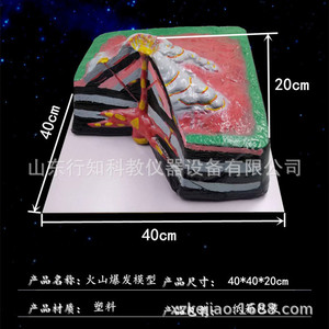 Modèle d'éruption volcanique, nouveau modèle pédagogique conforme aux normes du curriculum, démonstration d'éruption volcanique pour l'enseignement des sciences de la géographie - Product Image 5