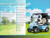 Voiturette de golf professionnelle certifiée CE à un siège, charge rapide, mini-buggy électrique à 4 roues pour l'entretien des terrains de golf, vente en gros