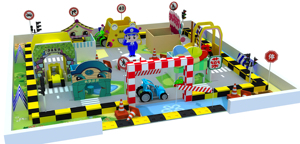 Caldo di vendita parco giochi per bambini Moetry parco giochi Mini città gioco di ruolo piccolo traffico città per bambini - Product Image 3