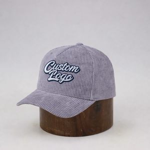 Gorra Snapback Unisex de Pana Lavanda con 6 Paneles, Hebilla Dorada Ajustable, Estilo Casual de Béisbol, Primavera Verano, Marca Personalizada - Product Image 2