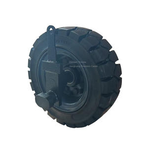 त्वरित हटाने योग्य रियर रबर कैस्टर व्हील सेट स्टील हब रिम और स्पिंडल के लिए स्पिंडल - Product Image 2