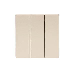 Interrupteur mural minimaliste 3 voies, commande tactile en plastique, 250V 10A IP20 - Product Image 1