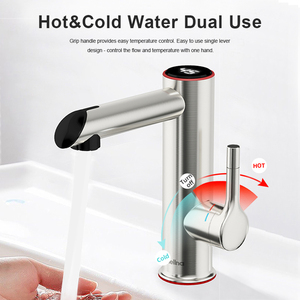 Briwellna 3.2kW 304 in acciaio inox istantaneo acqua calda rubinetto elettrico bagno rubinetto con Display digitale della temperatura - Product Image 5